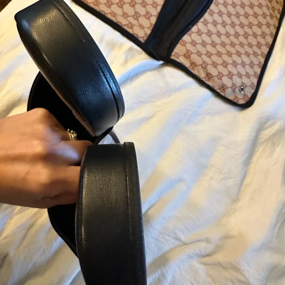 SOLD!!! GUCCI X LA DODGERS Monogram Mules with  LA GUCCI x MLB NEW BOX & COVER - Picture 6 of 16